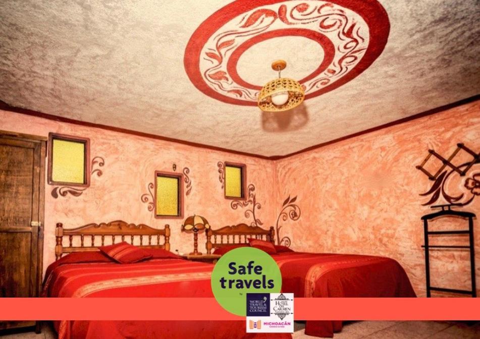 Hotel Del Carmen Tlalpujahua de Rayón エクステリア 写真